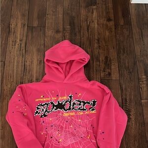 Pink Graphic Hooded Sweater - 90s Inspired